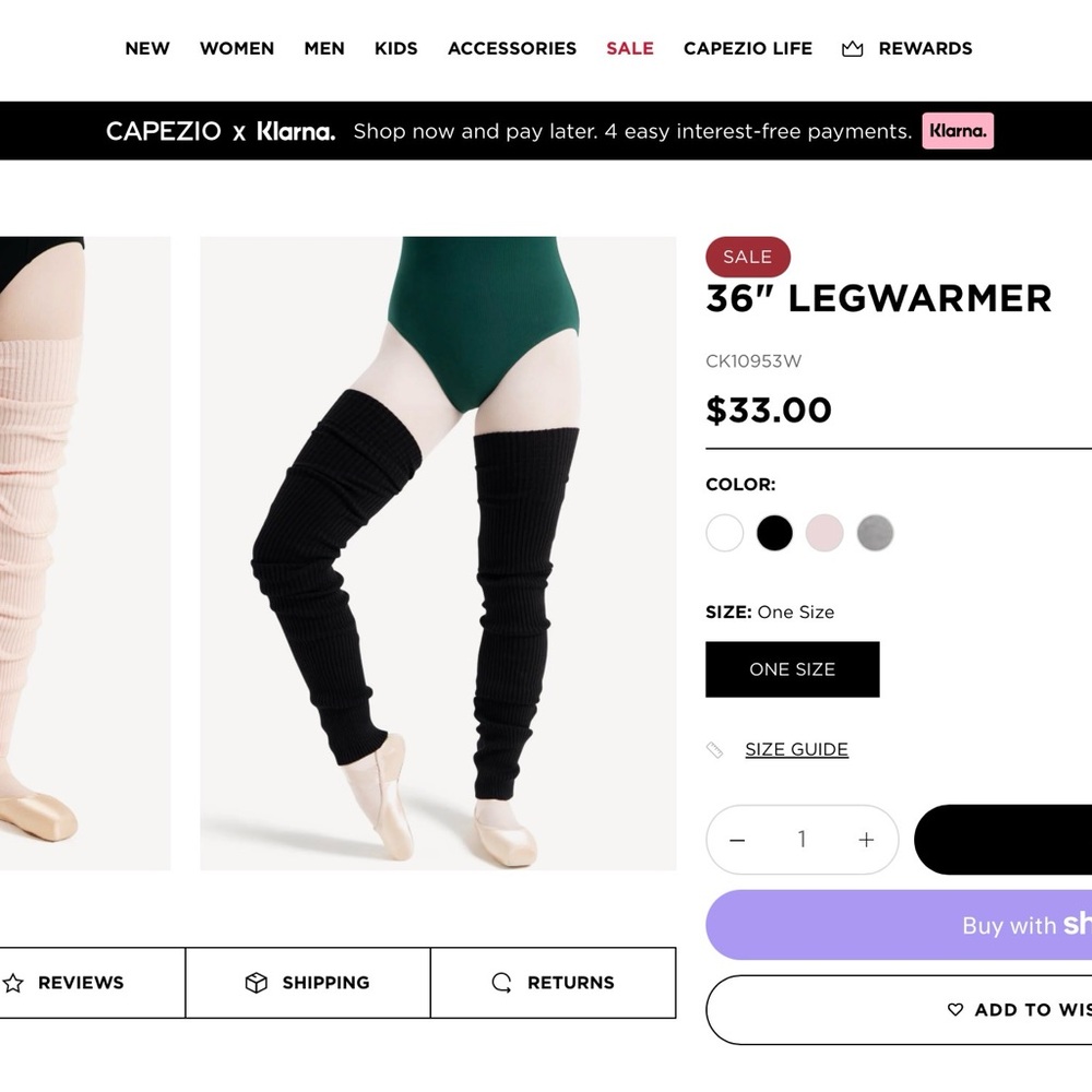 Capezio 🩰 Black ribbed knit leg warmers - Studio Ready